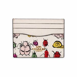 COACH Slim ID Card Case with Creature Print (CR927) NWT RETAIL $78